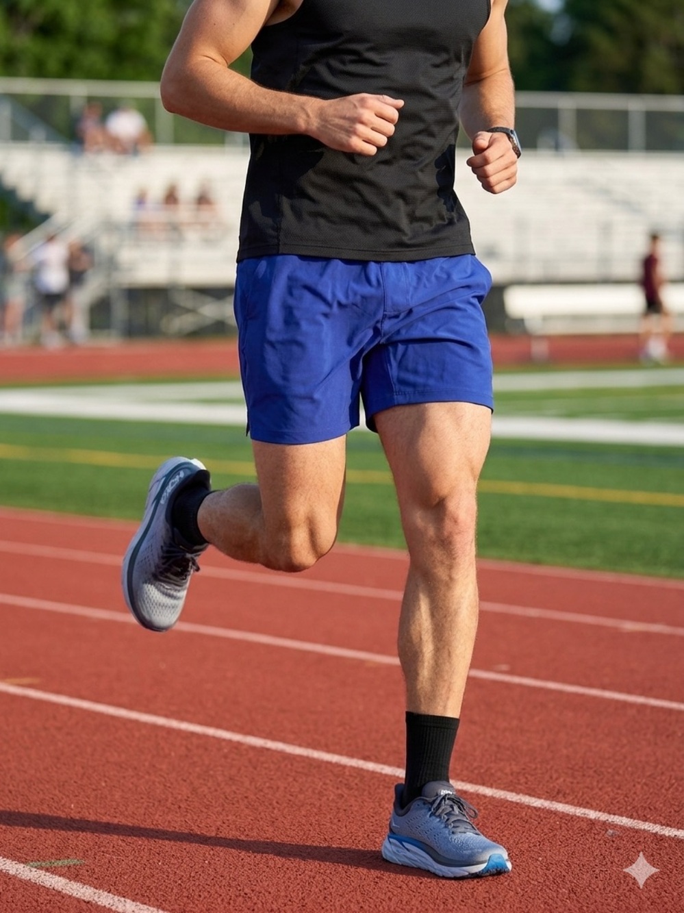 lululemon athletica Electric Blue Elastic Waist Athletic Shorts